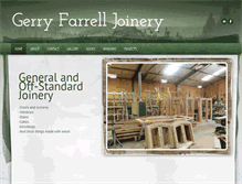 Tablet Screenshot of gerryfarrelljoinery.com